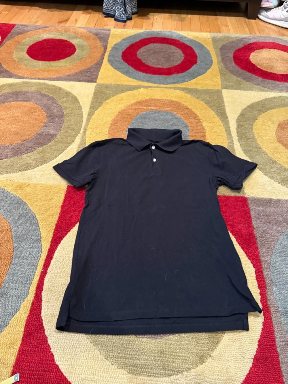 The Children’s Place Boys Black Short Sleeve Polo Shirt Youth Kids Boys Size XL